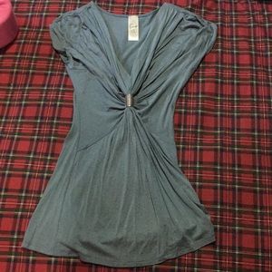 Slate colored blouse